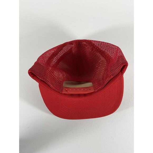 Vintage BBA TOUR Red And Gold Mesh Snapback Trucker Hat Cap Bowling 1970s - Picture 5 of 8